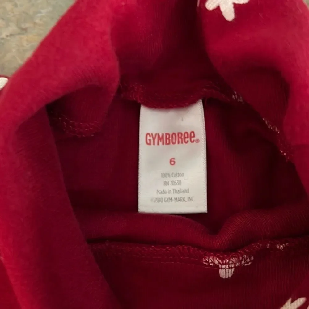 Gymboree Red Cotton Snowflake Holiday Dress Sz 6